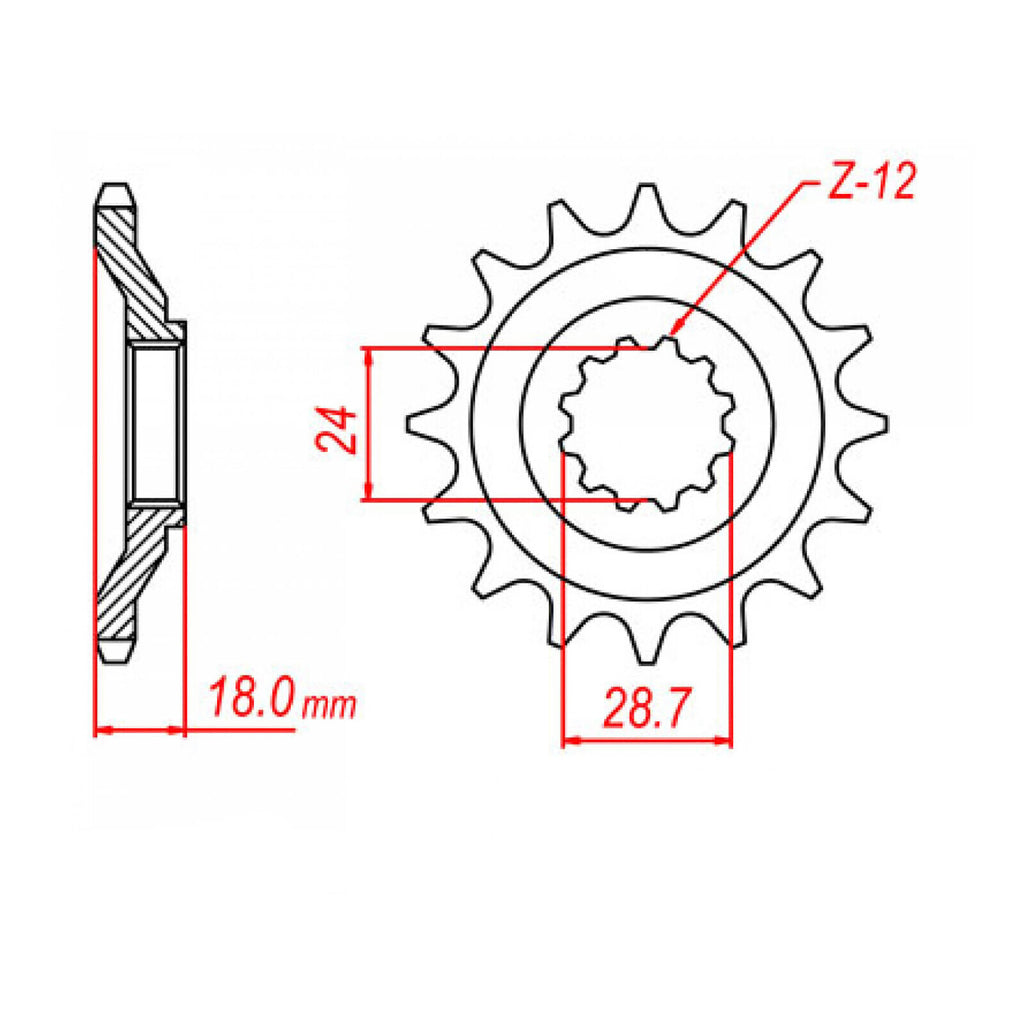 Sprocket Kit Suzuki GS500 - 520XRE 16/39