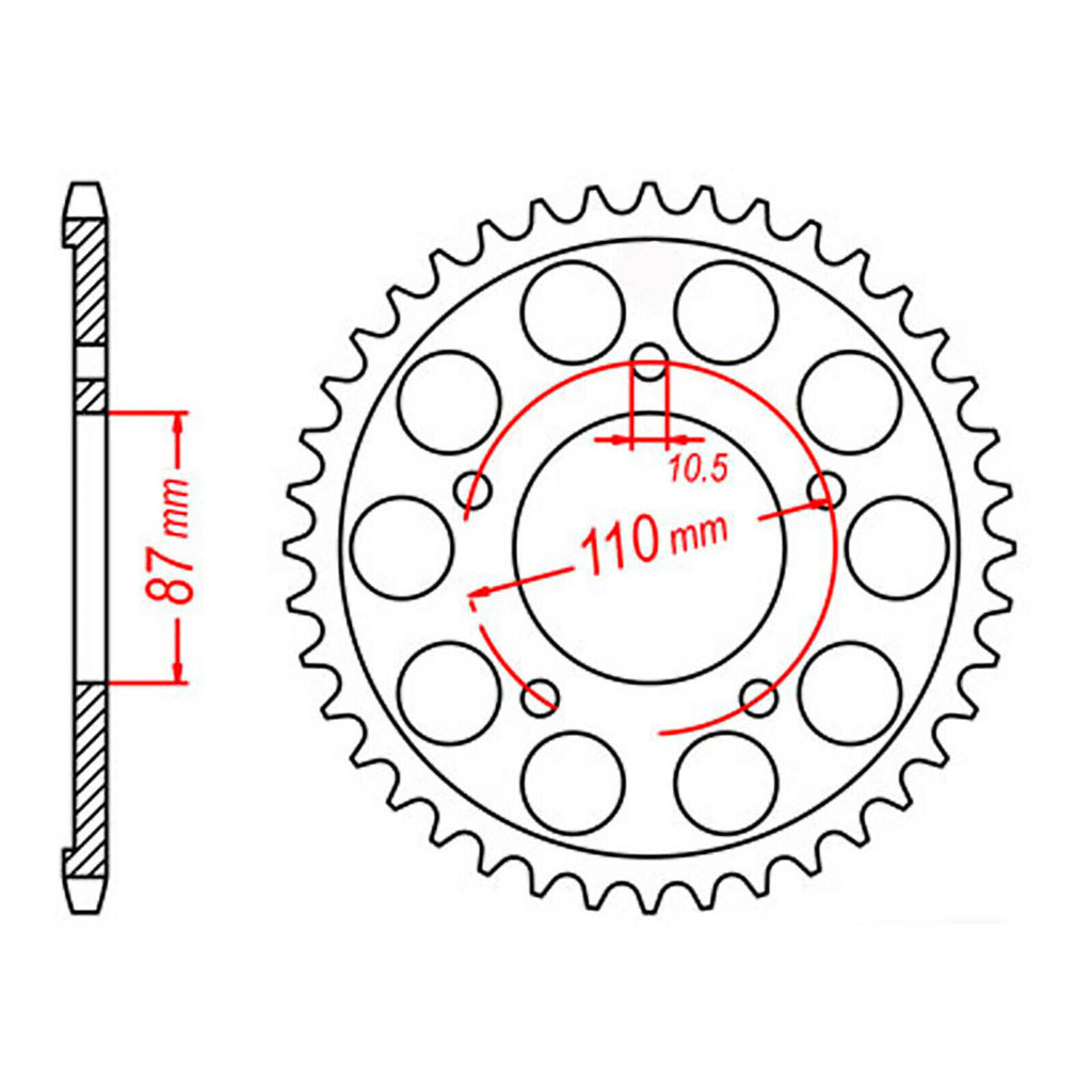 Sprocket Kit Suzuki SV650-S - 525XRE 15/44
