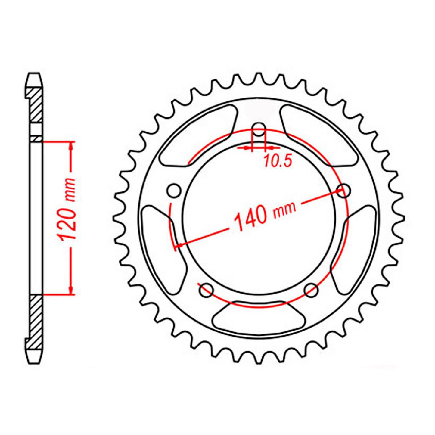 Sprocket Kit Suzuki DL650 V-Strom '07-'20 - GB525XRE 15/47