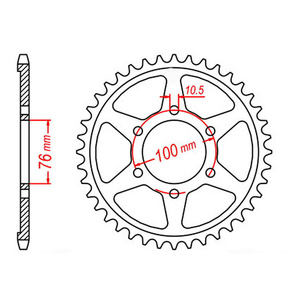 Sprocket Kit Suzuki GS1200SS Economy - 530XRE 15/45