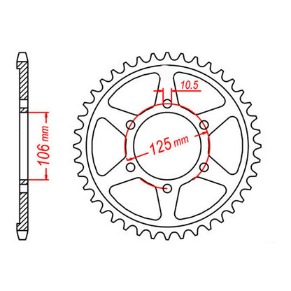 Sprocket Kit Triumph Tiger 800/XC '11-'12 - 525XRE 16/50