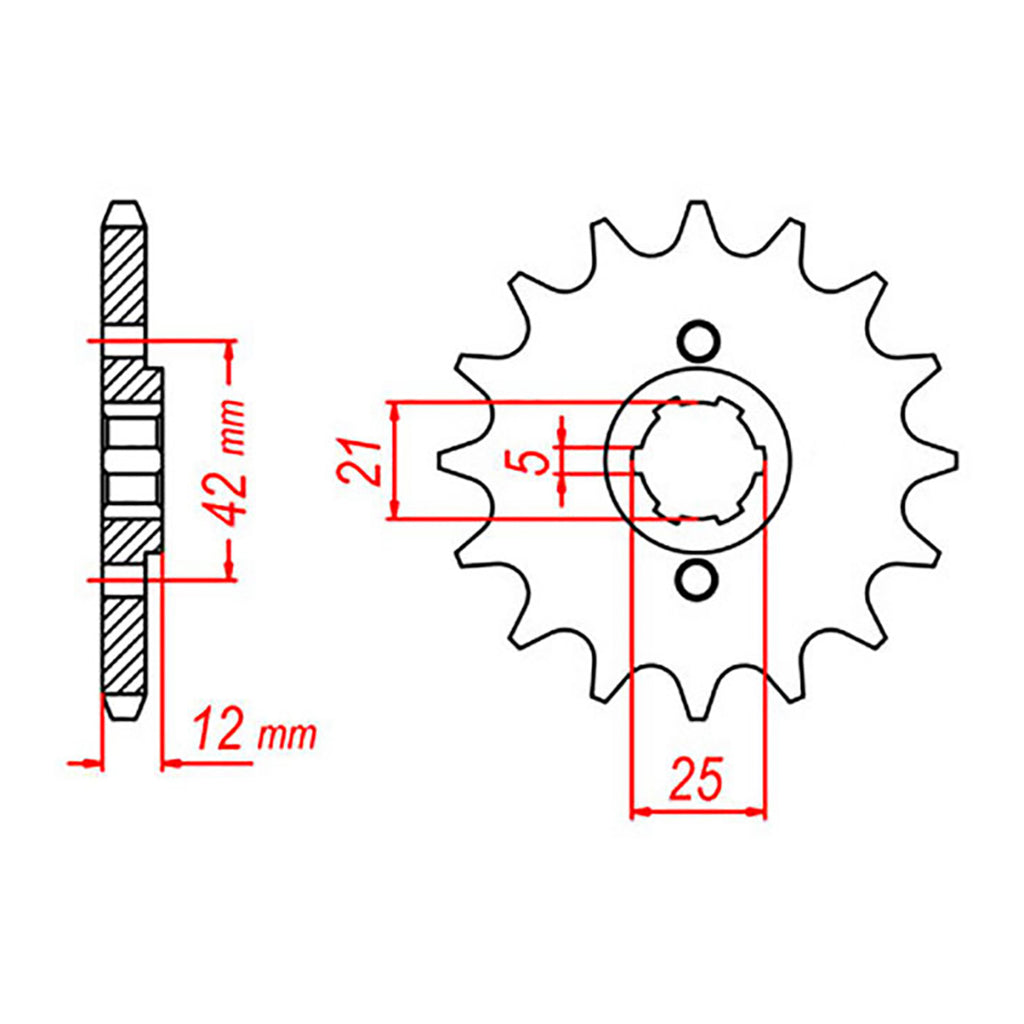 Sprocket Kit Yamaha XJ600 '91/'92 - 530XRE 17/44