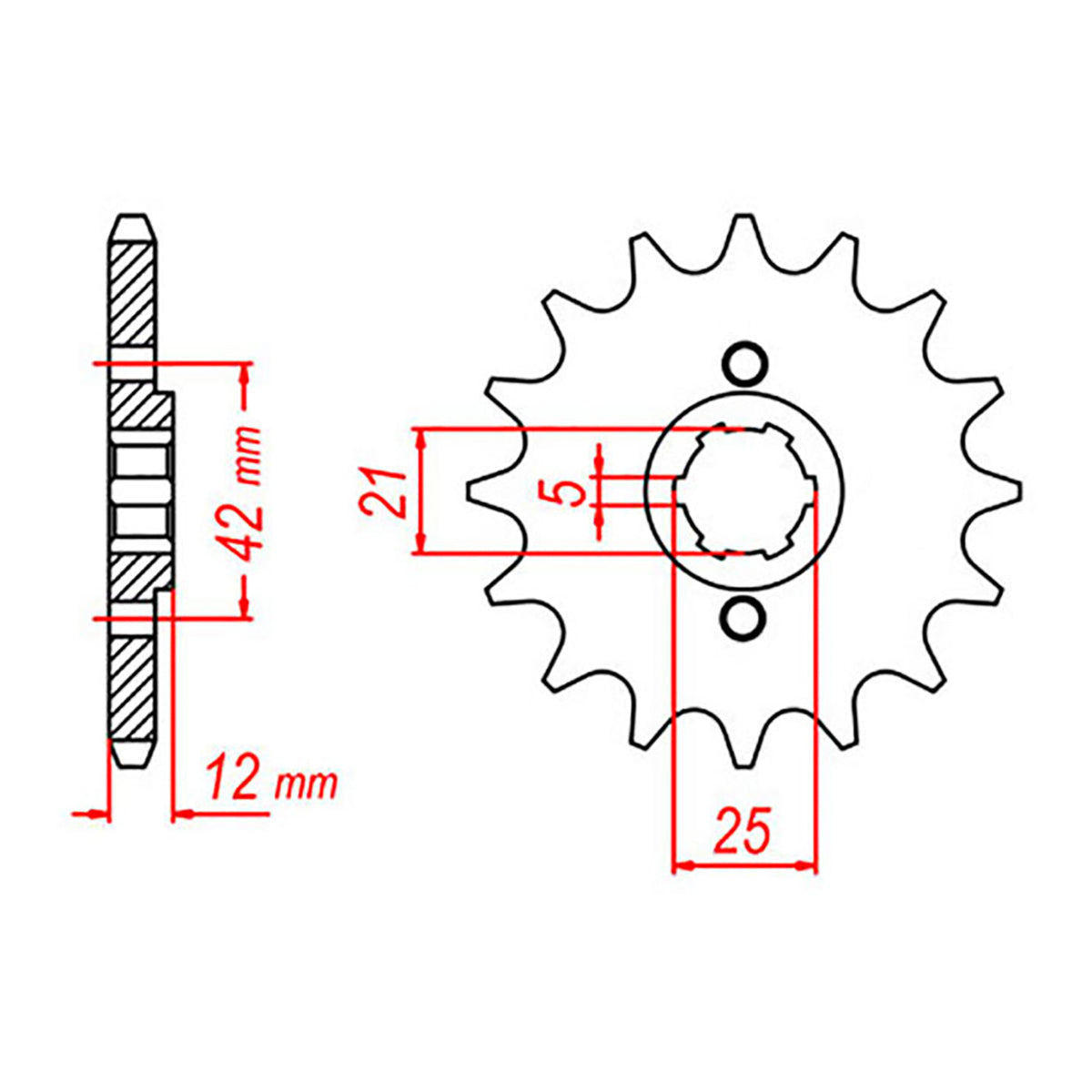 Sprocket Kit Yamaha XJ600 '91/'92 - 530XRE 17/44