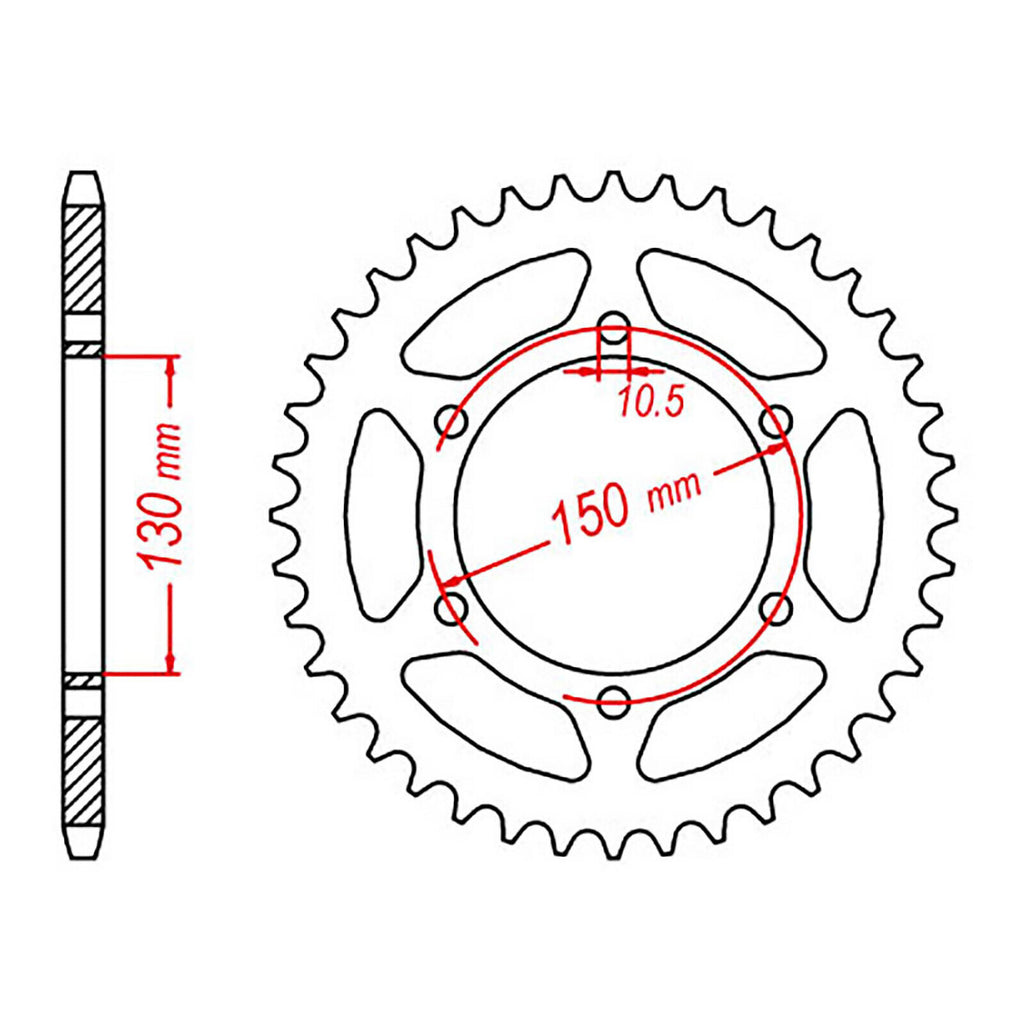 Sprocket Kit Yamaha XJ600 Diversion '09-'15 - 520XRE 15/46