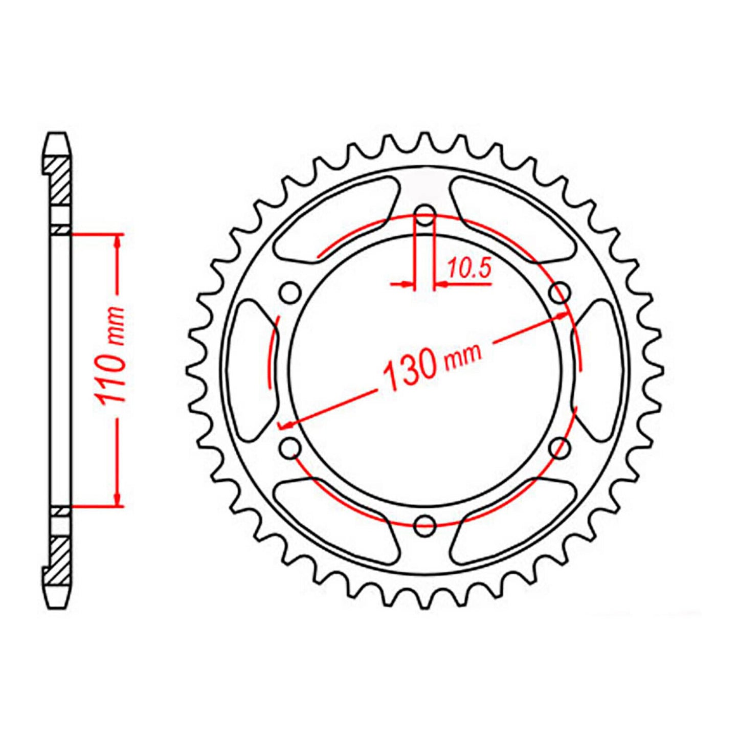 Sprocket Kit Yamaha R6 '06-'15 - GB525XRE 16/45