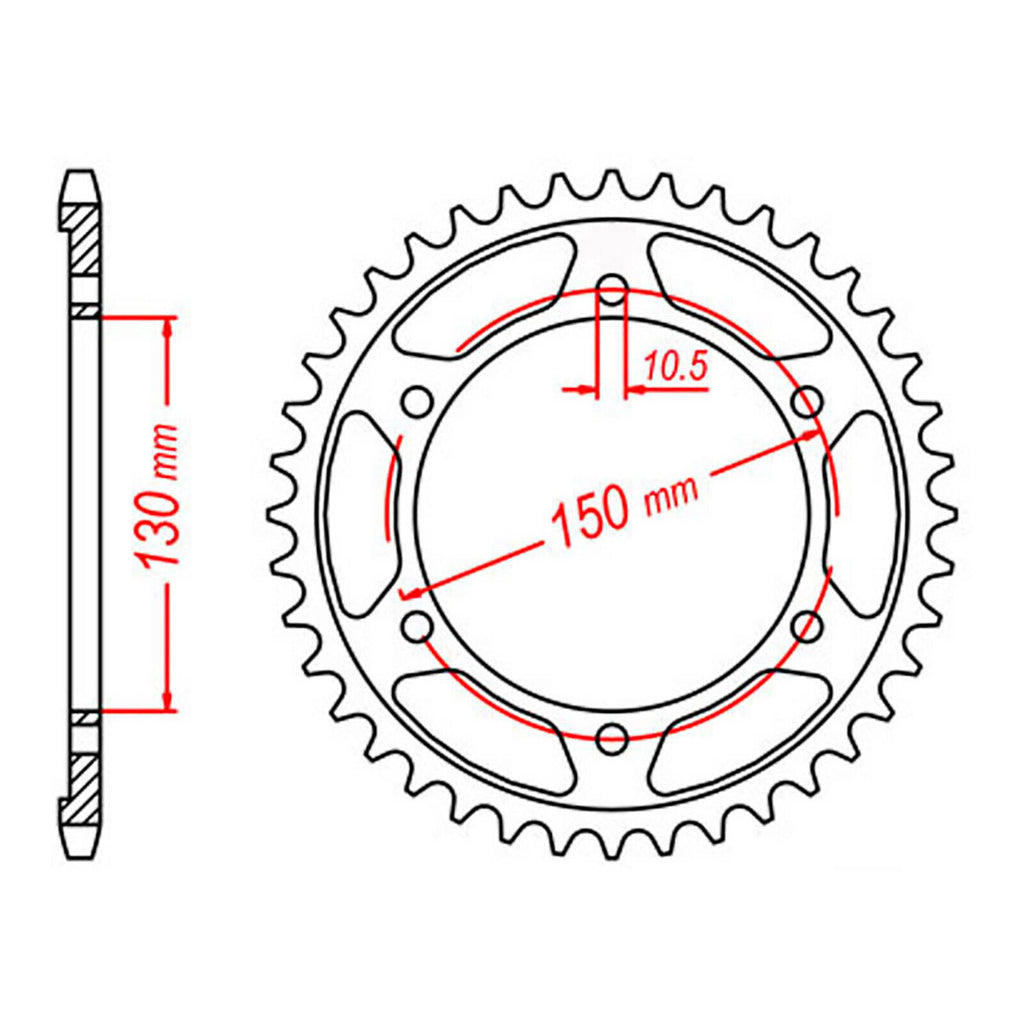 Sprocket Kit Yamaha TRX850 - 525XRE 17/39
