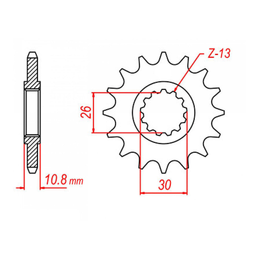 Sprocket Kit Yamaha FZ1/S Fazer '06-'12 (recommended) - 530ZXW 17/45