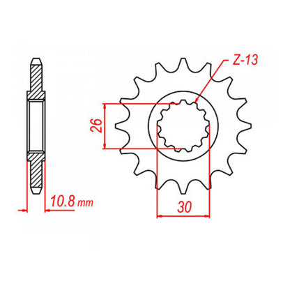 Sprocket Kit Yamaha YZF-R1 '04-'08 Gold (economy) - GB530XRE 17/45
