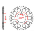 MTX 807 Steel Rear Sprocket #525