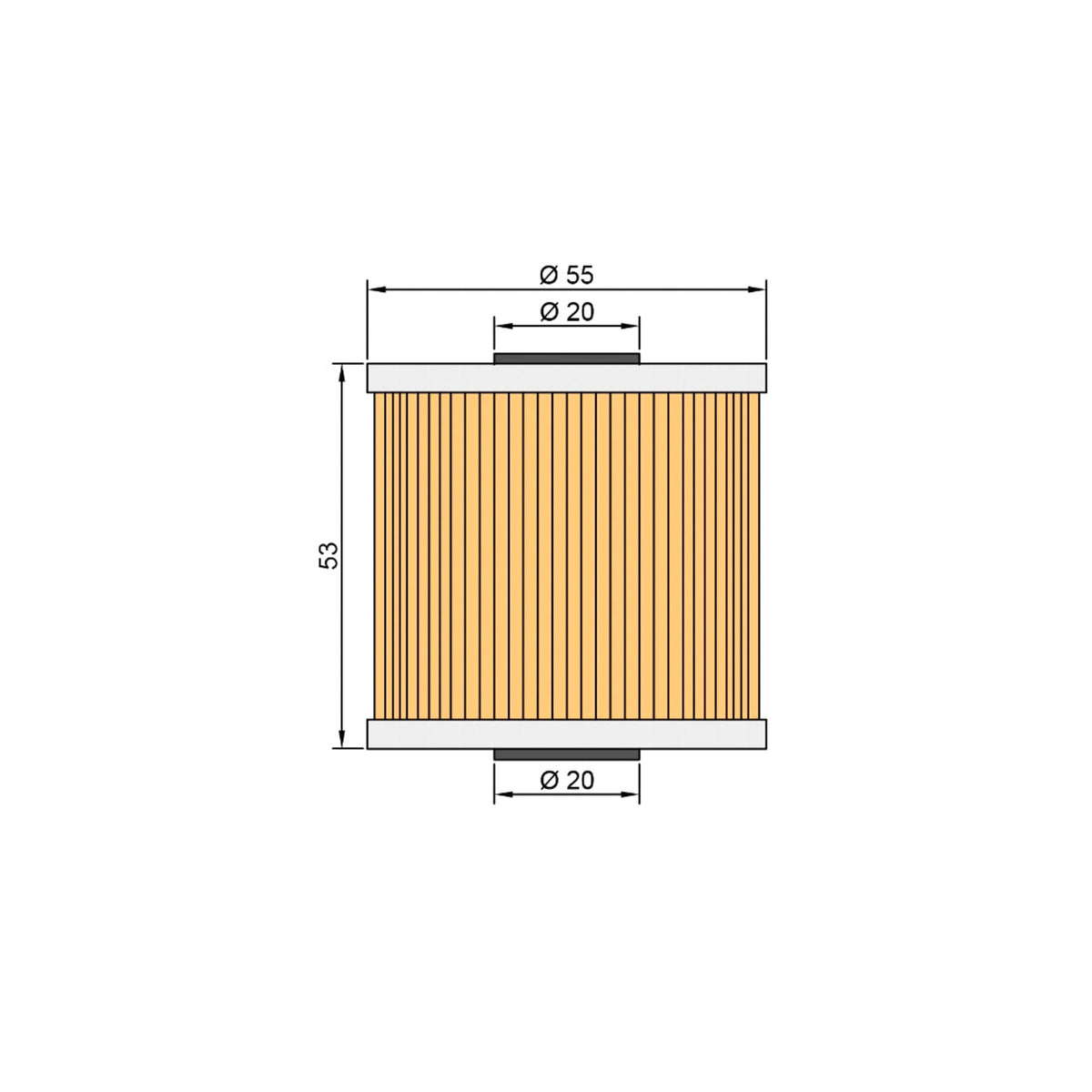 Twin Air Oil Filter Kawasaki Z / KL / KLF / KZ / KLT 200 / 220 / 250 / 600 / 650