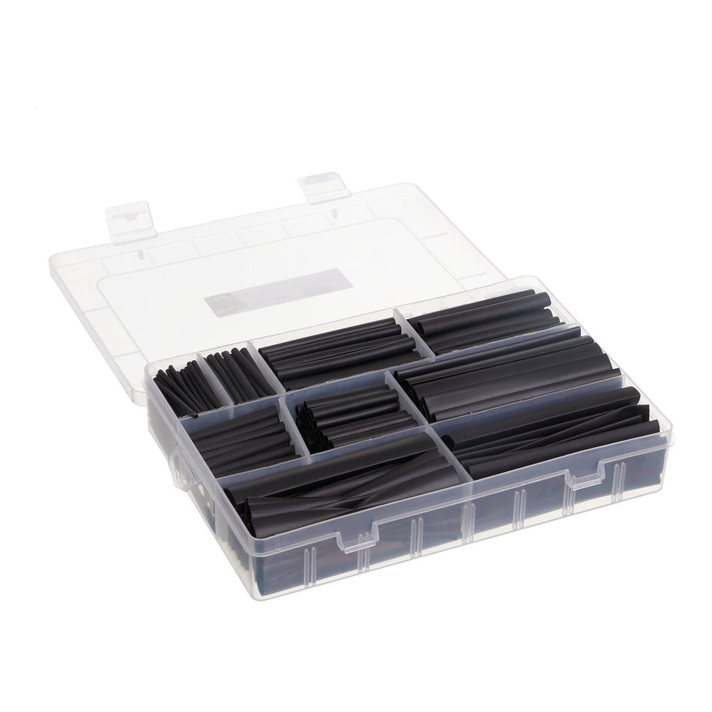 WHITES HEAT SHRINK KIT BLACK 385 PC KIT