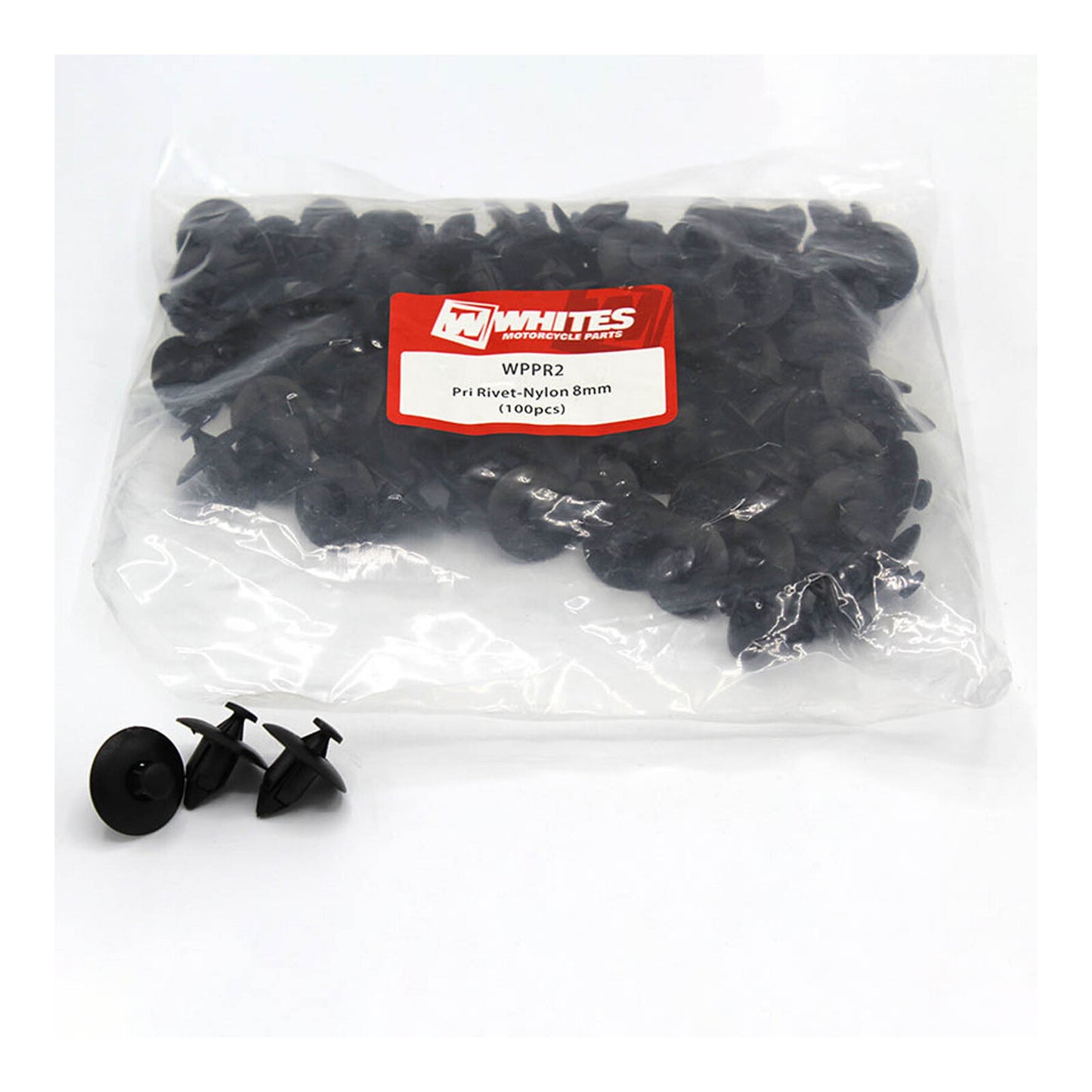 Whites Nylon Pry Rivets - 8mm (100 Pack)