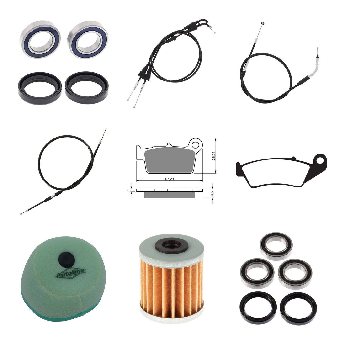 Offroad Refurb Kit - SUZ RMZ250 '08-'09