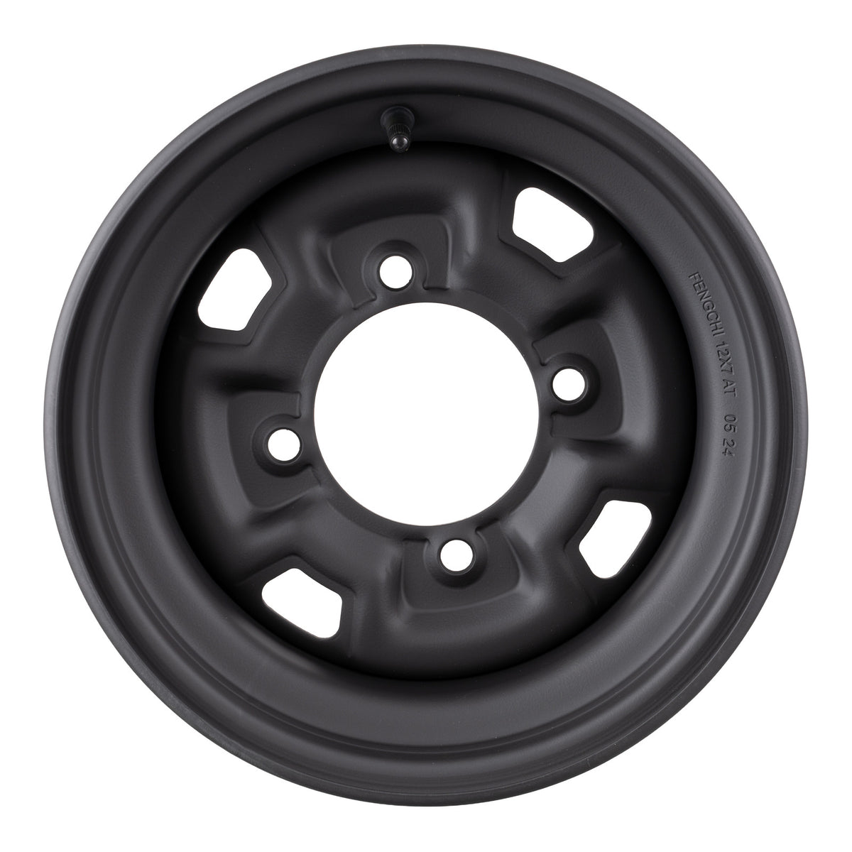 Whites ATV/UTV Steel Rim 12x7 Can-Am Front & Rear 4/137 +12.7 - Black