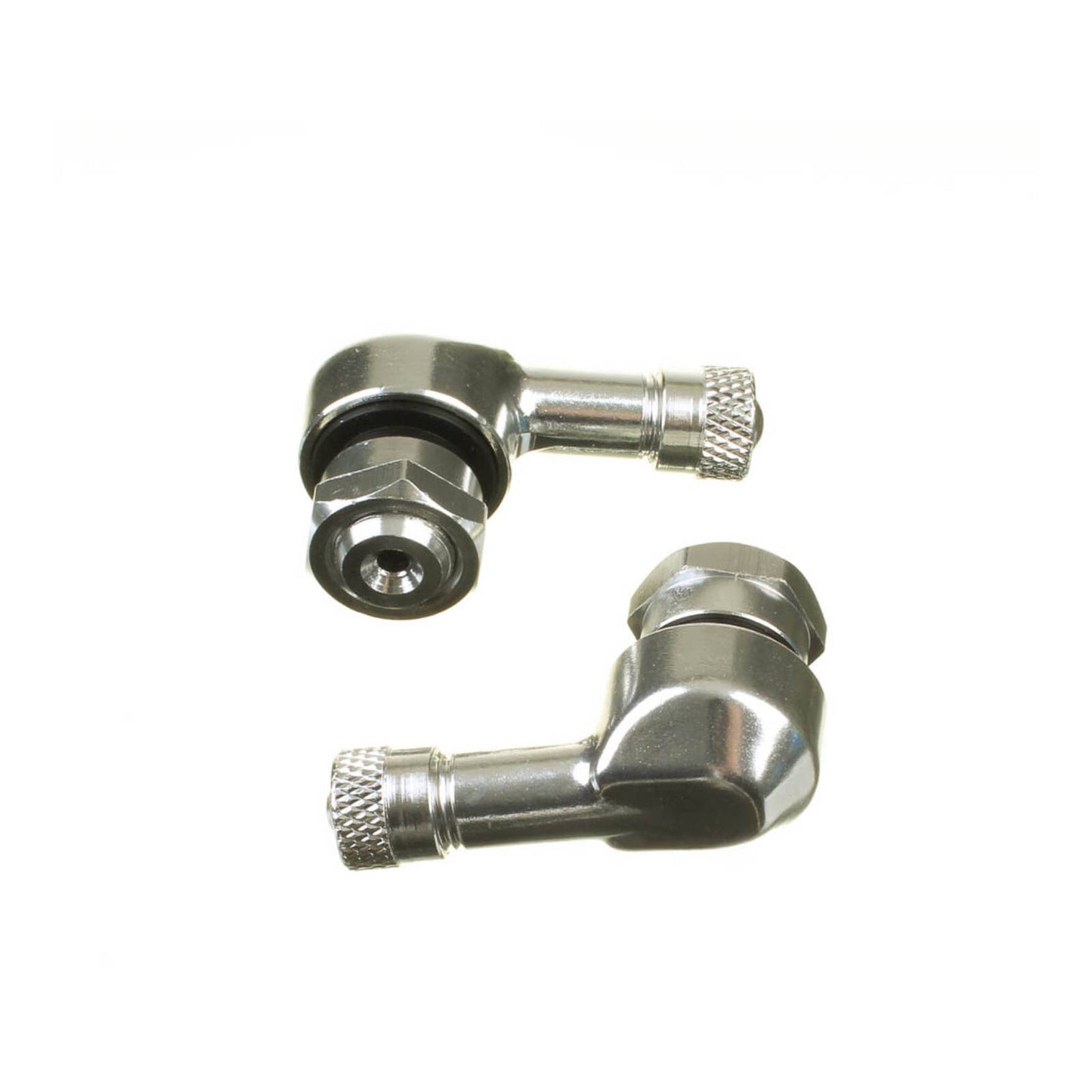WHITES 90 DEGREE ALLOY VALVES 11.3MM (JAP) - SIL (PAIR)