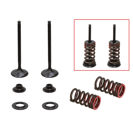 EXHAUST VALVE KIT PSYCHIC MX INCLUDES 2 VALVES, 2 SPRINGS, RETAINERS & SEATS KAWASAKI KX250F 04-16