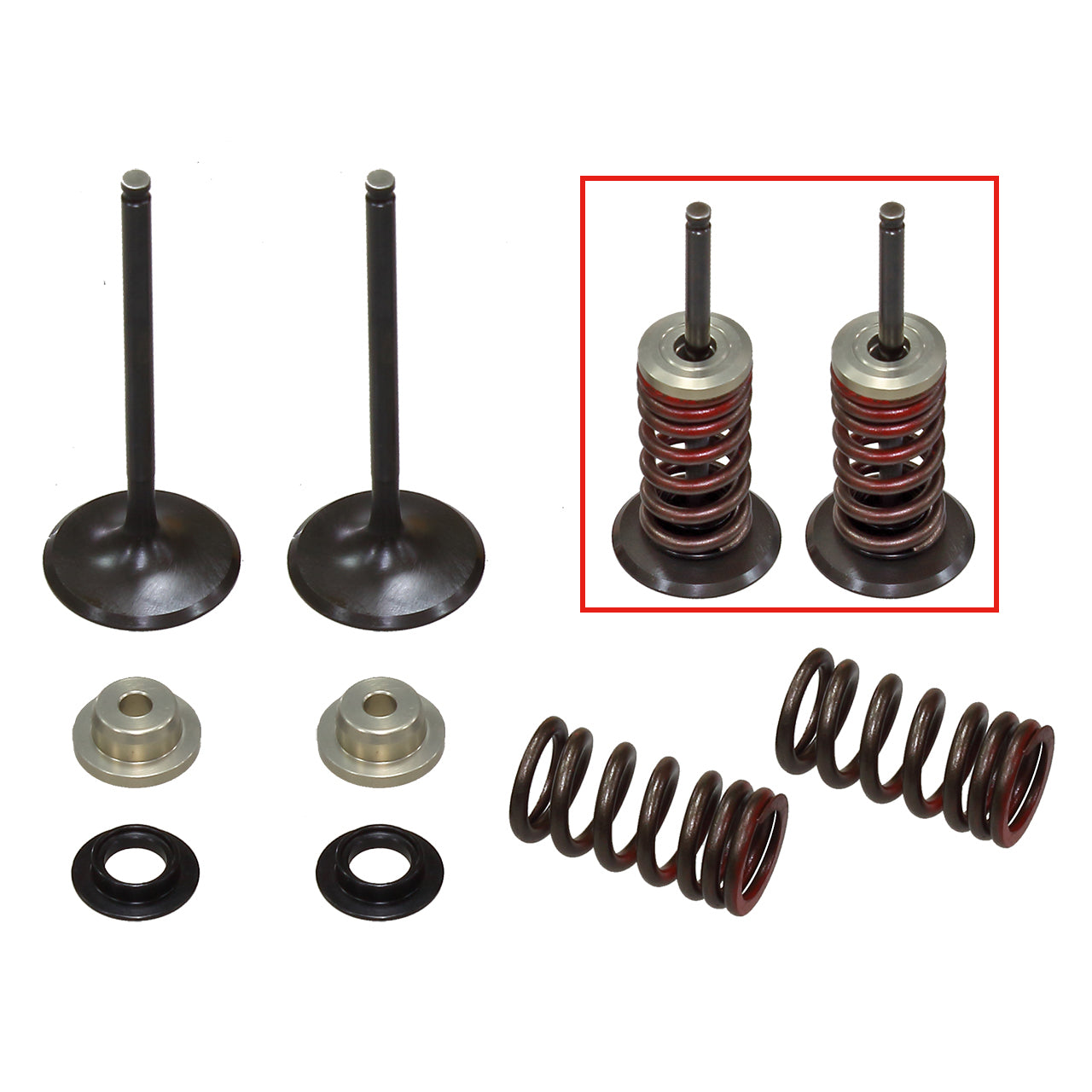 INLET VALVE KIT PSYCHIC MX INCLUDES 2 VALVES, 2 SPRINGS, RETAINERS & SEATS SUZUKI RMZ250 10-15