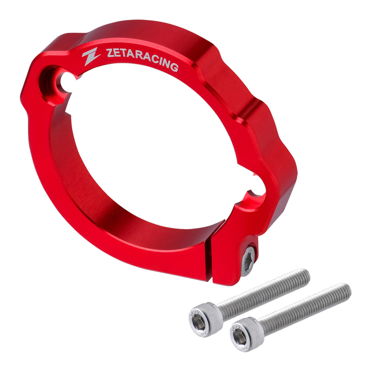 Zeta Exhaust Flange Guard KTM Husqvarna GasGas 2-Stroke - Red
