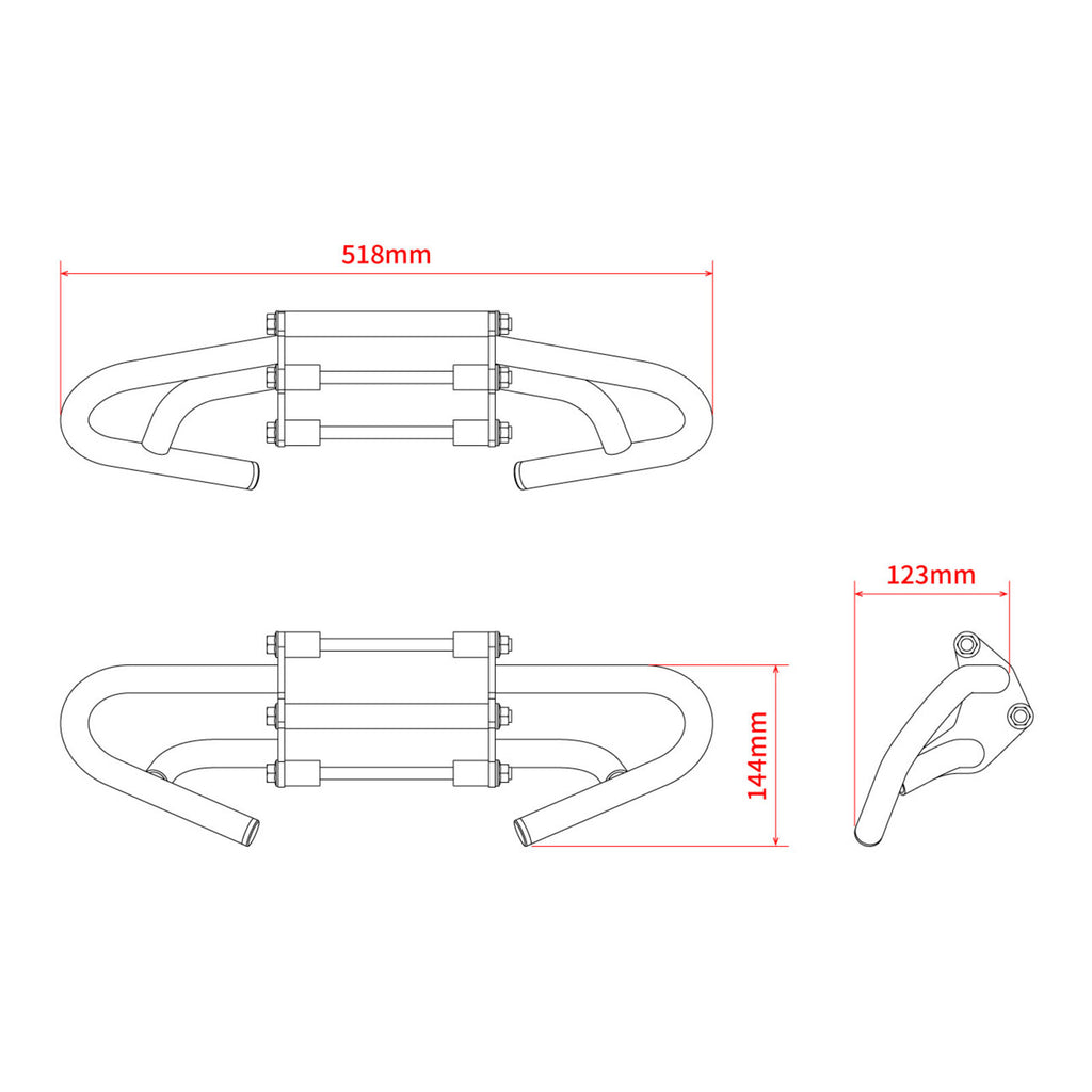 Zeta Pipe Engine Guard - Honda CRF250L ('21-)