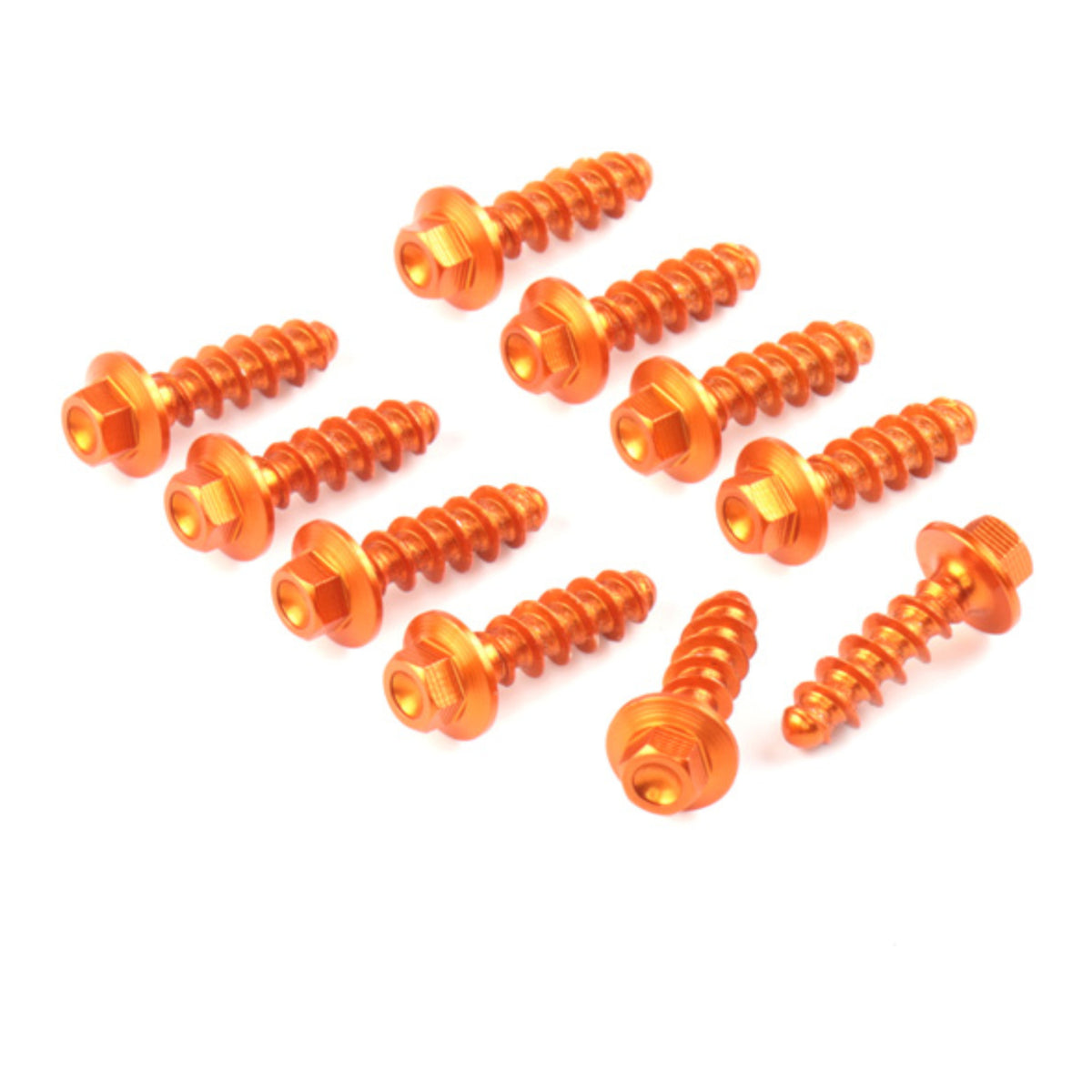 Zeta Aluminum Bolt Set for Plastics KTM Tapping Screw 10 pcs