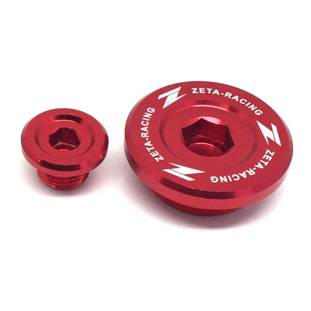 Zeta Engine Plugs RMZ250 '07-, RMZ450 '05- - Red