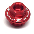Zeta Oil Filler Plug Kawasaki KX250 '05-07, KX250/F, 450/F '04- Red