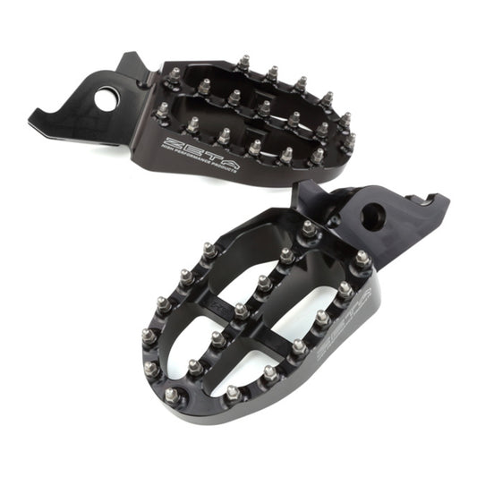 Zeta Aluminium Footpegs CRF250-450 / CRF250L-M-Rally - Black
