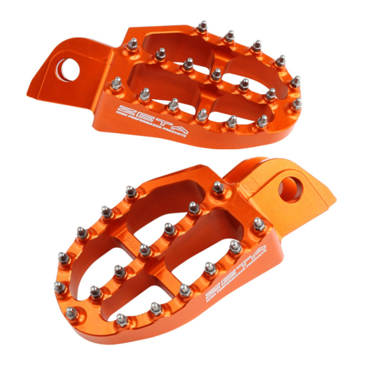 Zeta Aluminium Footpegs KTM SX -'15 - Orange
