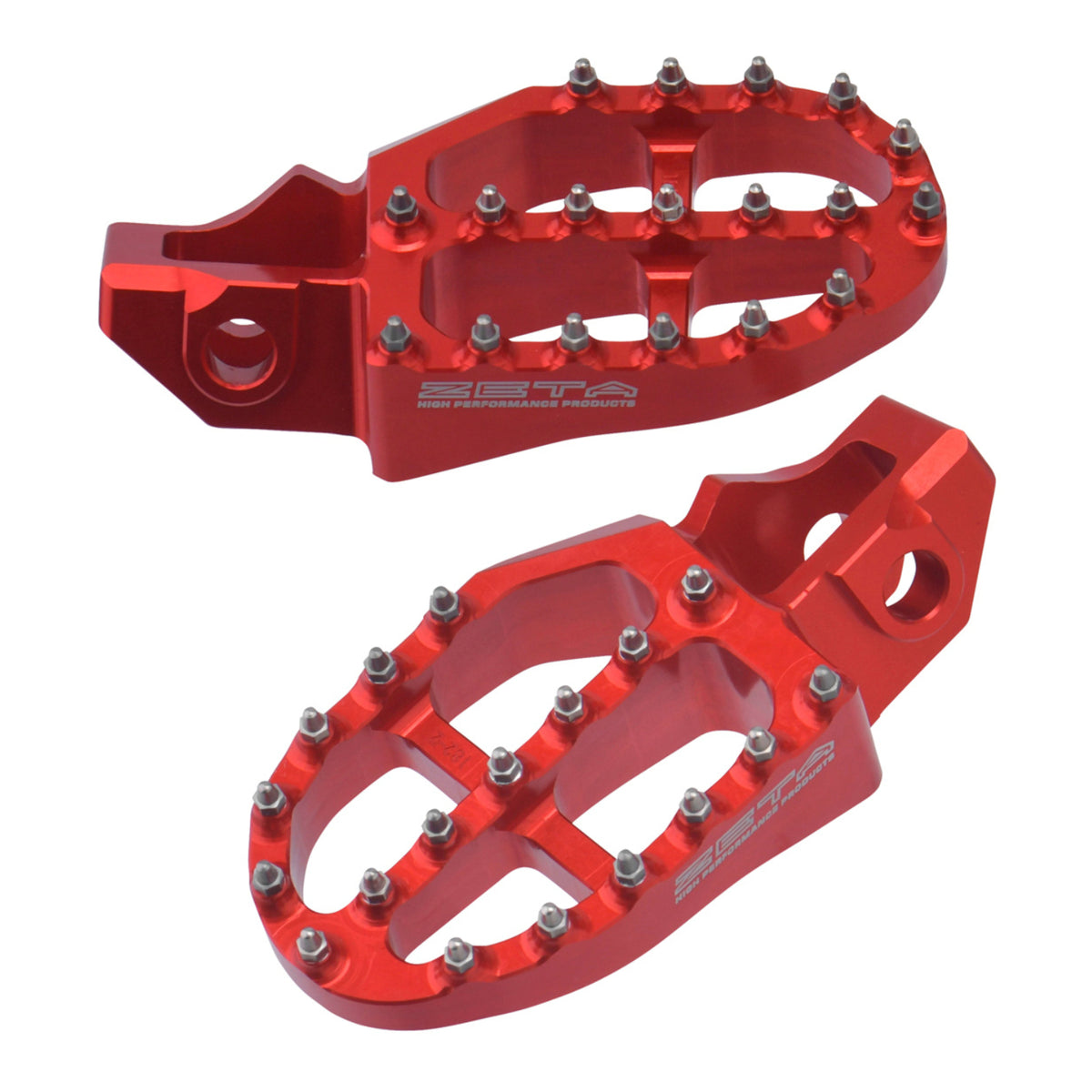 Zeta Aluminium Footpegs GasGas MC/EC - Red