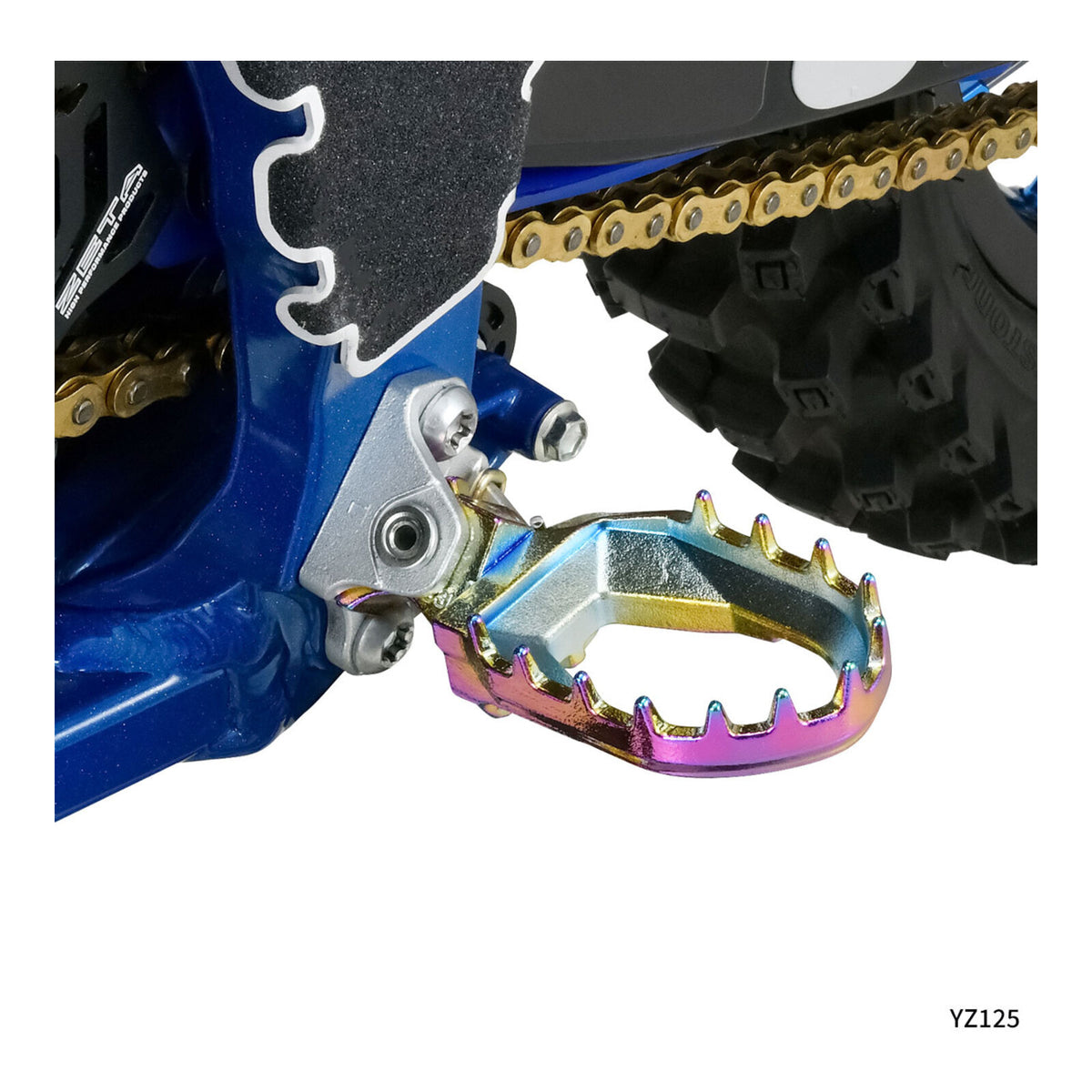 Zeta Max Foot Pegs 2-Stroke Yamaha YZ - Oil Slick