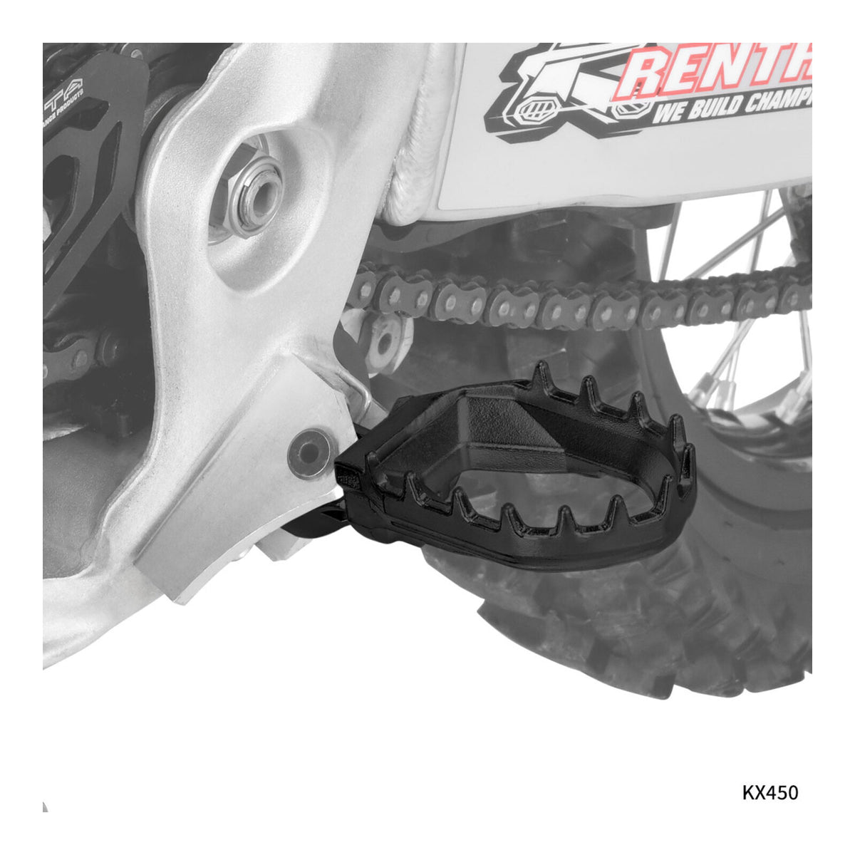 Zeta Max Foot Pegs KX – Black