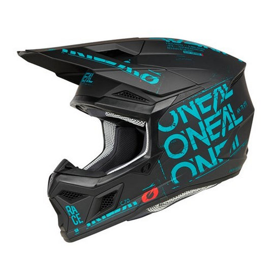 O'Neal 2025 3SRS STATIC Helmet - Black/Teal