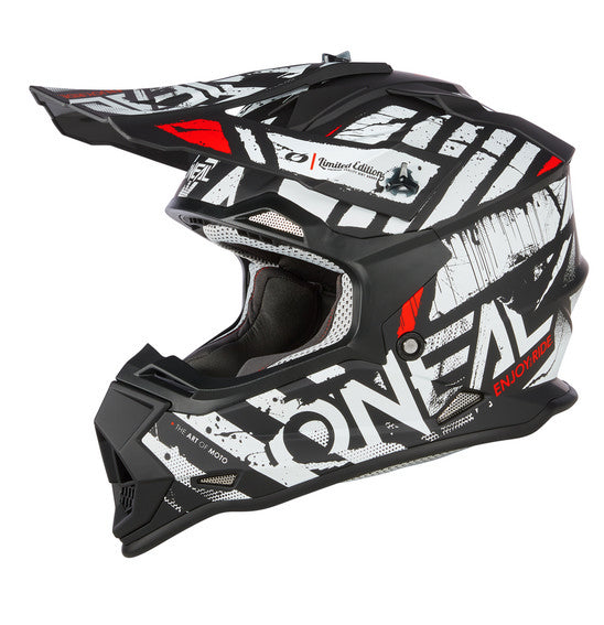 O'Neal Youth 2SRS GLITCH Helmet - Black/White