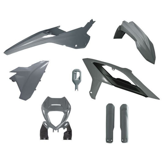 PLASTICS KIT RTECH 6 PIECE QUANTUM GREY BETA 125RR 200RR 250RR 300RR 350RR 390RR 430RR 480RR 23-24