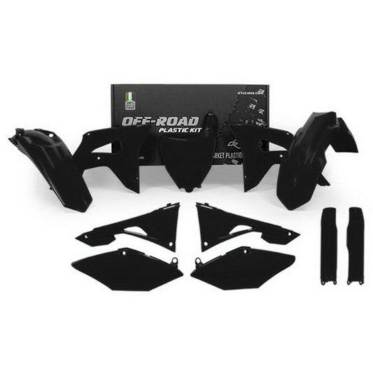 PLASTICS KIT RTECH 6 PIECE REVOLUTION BLACK HONDA CRF250R 22-24 CRF450R 21-24