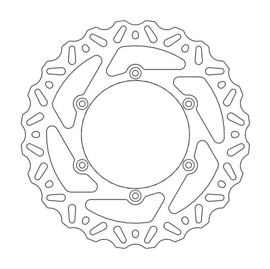 BRAKE DISC REAR MOTO MASTER NITRO MUD 220MM SHERCO