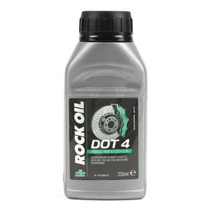 BRAKE FLUID DOT 4 ROCK OIL 250 MLS