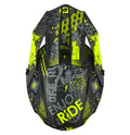O'Neal Youth 1SRS VIBRANT Helmet - Black/Neon Yellow