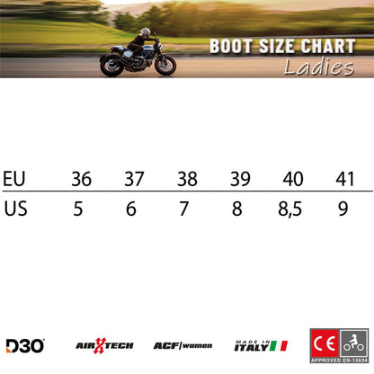 Lennox 3 Ladies Sizing