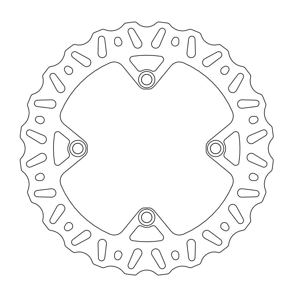 BRAKE DISC REAR MOTO MASTER NITRO HUSQVARNA FLAME