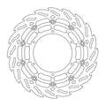 BRAKE DISC FRONT RIGHT MOTO MASTER FLAME 320MM KTM