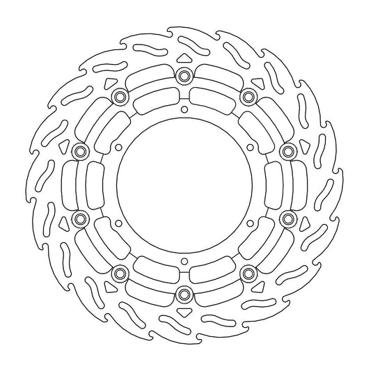 BRAKE DISC FRONT RIGHT MOTO MASTER FLAME 320MM KTM