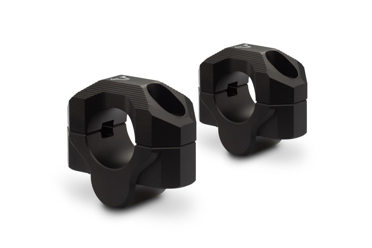 HANDLEBAR BAR RISER SW MOTECH 28MM HANDLEBARS BLACK BENELLI HONDA KTM MOTO GUZZI SUZUKI TRIUMPH