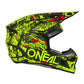 O'Neal 2025 Youth 3SRS ATTACK Helmet - Black/Neon Yellow