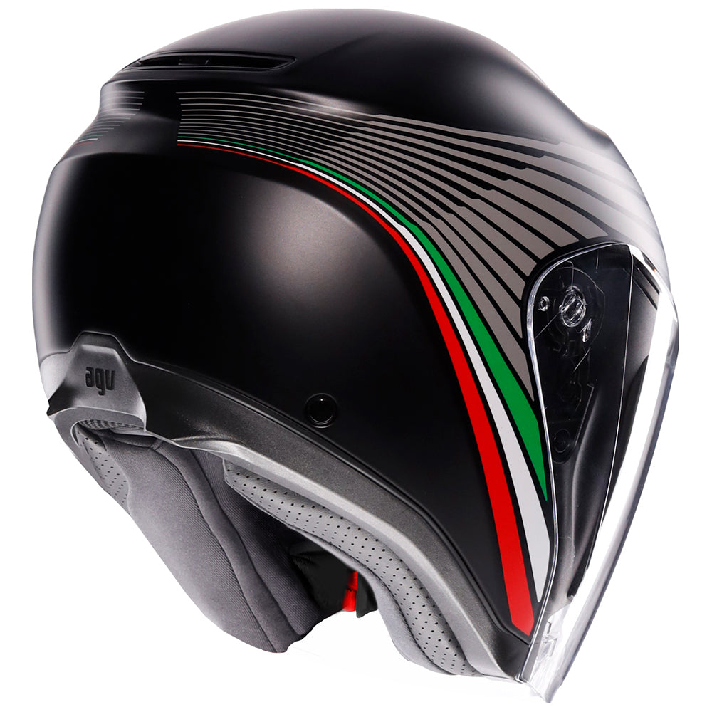 AGV IRIDES [BOLOGNA MATT BLACK TRICOLORE] 6