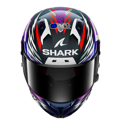 Shark AERON GP FIM RACING #2 Replica Zarco Signature 26 - Carbon/Violet/Chrome