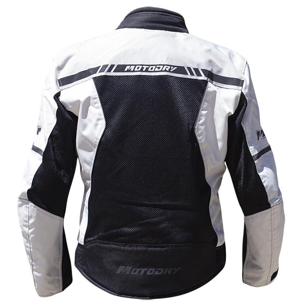 MOTODRY Summer Vent Jacket - White Black