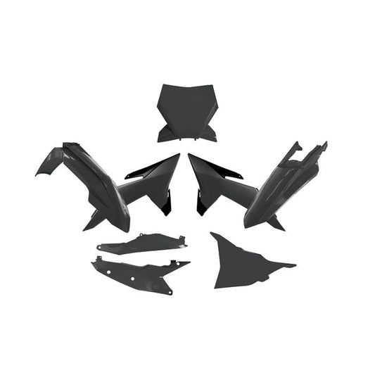 PLASTICS KIT RTECH 6 PIECE BLACK KTM SX SXF