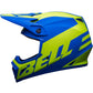 Bell MX-9 MIPS Disrupt Matte classic Blue/Hi-Viz Yellow