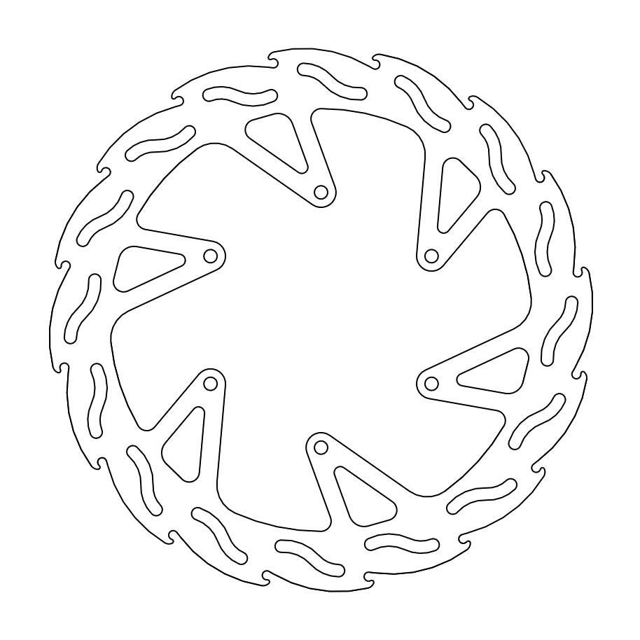 BRAKE DISC REAR MOTO MASTER FLAME 267MM KTM SUPER ADVENTURE